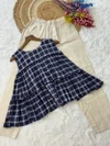 Lw 9332 Checks Linen Cotton Top With Bottom Collections